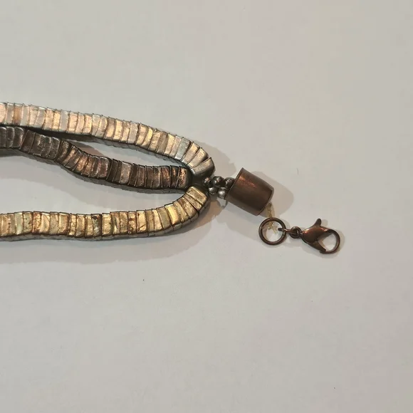 NEW Zara Metallic Coil Bracelet Silver Gold Black Avant Garde Bohemian Retro - Picture 6 of 7